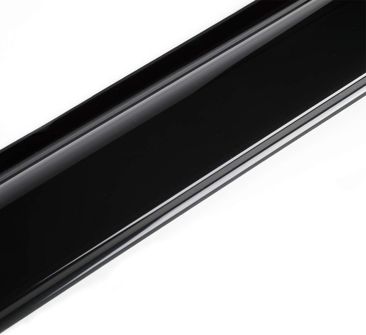 4pcs Original Outside Mount Style Window Rain Guards Shield Side Wind Deflectors Dark Smoke Nice Looking Vent Window Visors for Toyota 2001-2007 Highlander 2006-2007 Highlander Hybrid 94357