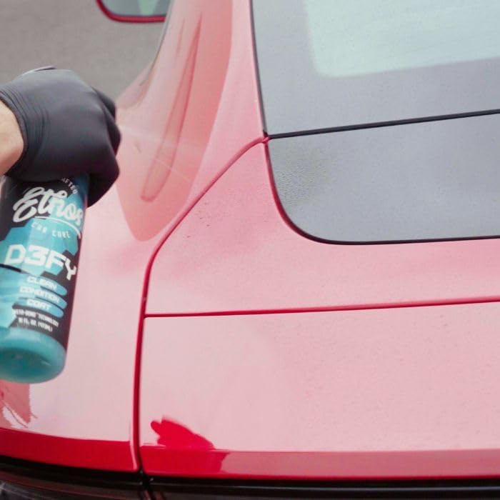 Ethos Defy - 3 in 1 Ceramic Coating - Waterless Car Wash Spray & Wax - Car Wax Rnseless Wash - Car Cleaning Supplies - Polish & Polymer Paint Sealant Protection - with Insta-Bond Technology (1 Gallon)