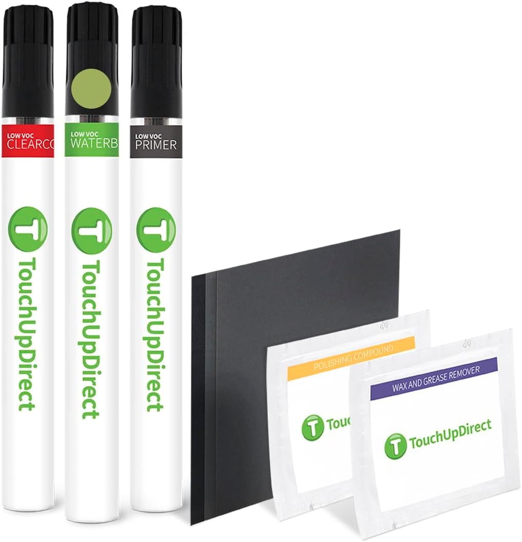 TouchUpDirect 5C3 Lime Rush Compatible with Toyota Exact Match Touch Up Paint Brush - Platinum Kit