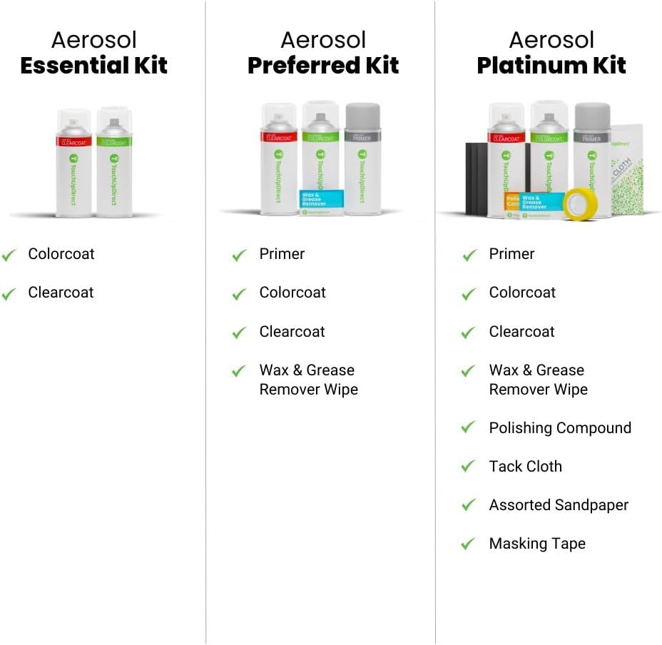 TouchUpDirect 5C2 Acidic Blast Compatible with Toyota Exact Match Touch Up Paint Aerosol - Essential Kit