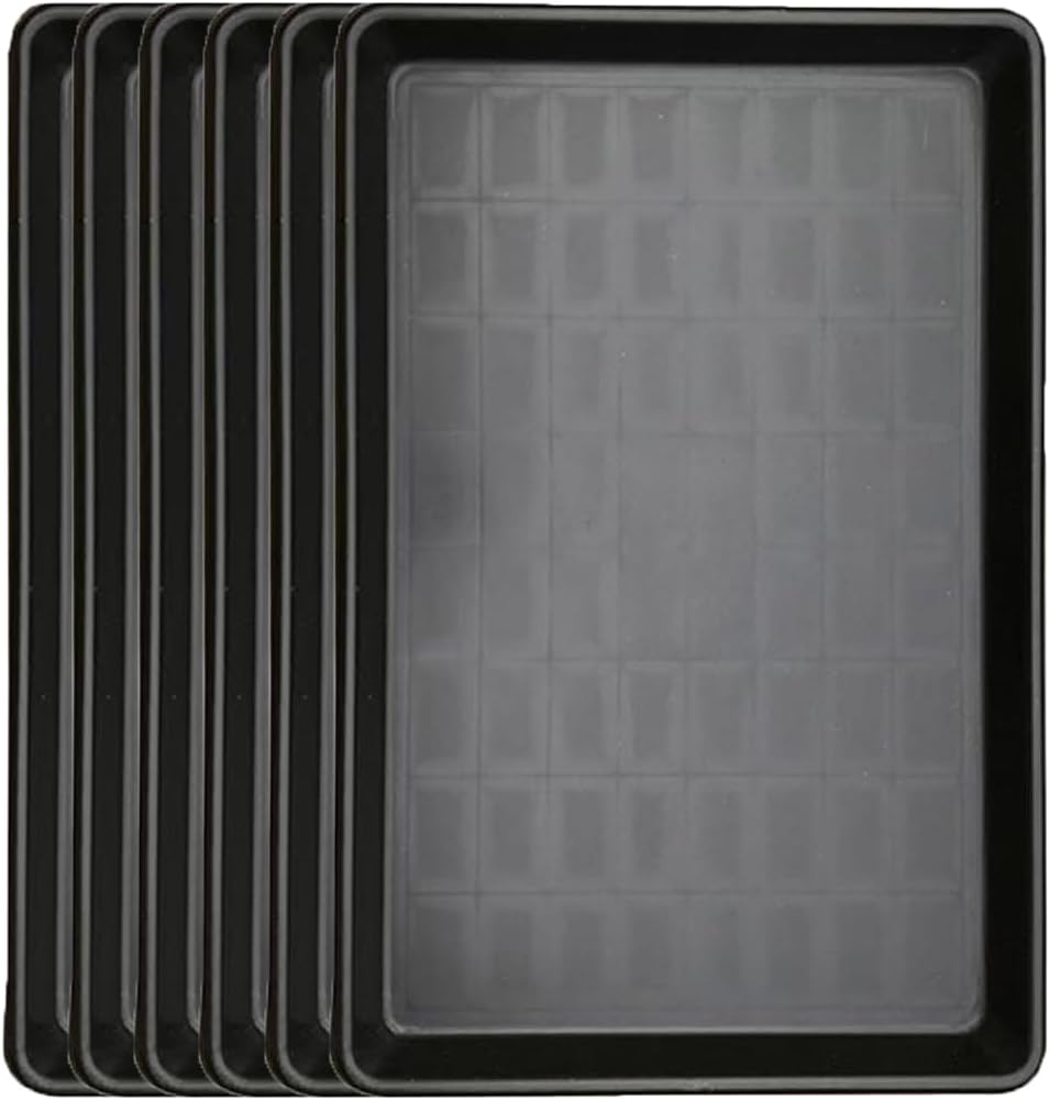 6Pack Extra Large Oil Drip Pan 35.4 x 24 x1.4 Inches Oil Change Drain Drip Tray for Under Car Plastic Oil Tray Auto Oil Catch Pan for Transmission Garage Automotive Driveway to Keep Floor Clean