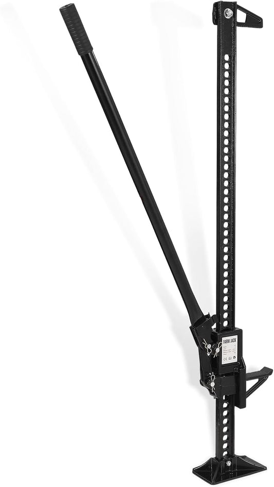Multi-Functional Lift Jack, Farm Jack Heavy Duty Off Road, for Tractor, Truck, SUV, ATV, UTV, Off Road Accessories, Durable 3 Ton with Wide Base & Ratcheting Mechanism