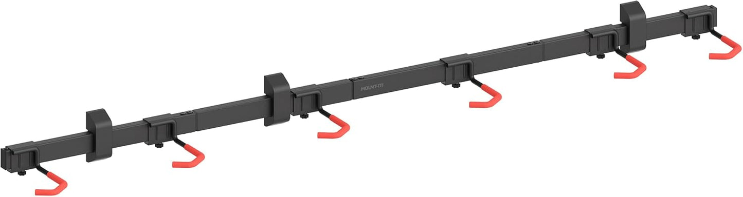 Mount-It! WheelsUp Bike Wall Mount for 6 Bikes | Heavy-Duty Garage Storage Rack | Adjustable Padded Hooks | Space-Saving Vertical Bike Storage Solution for Home and Garage, Max Capacity 330 lbs