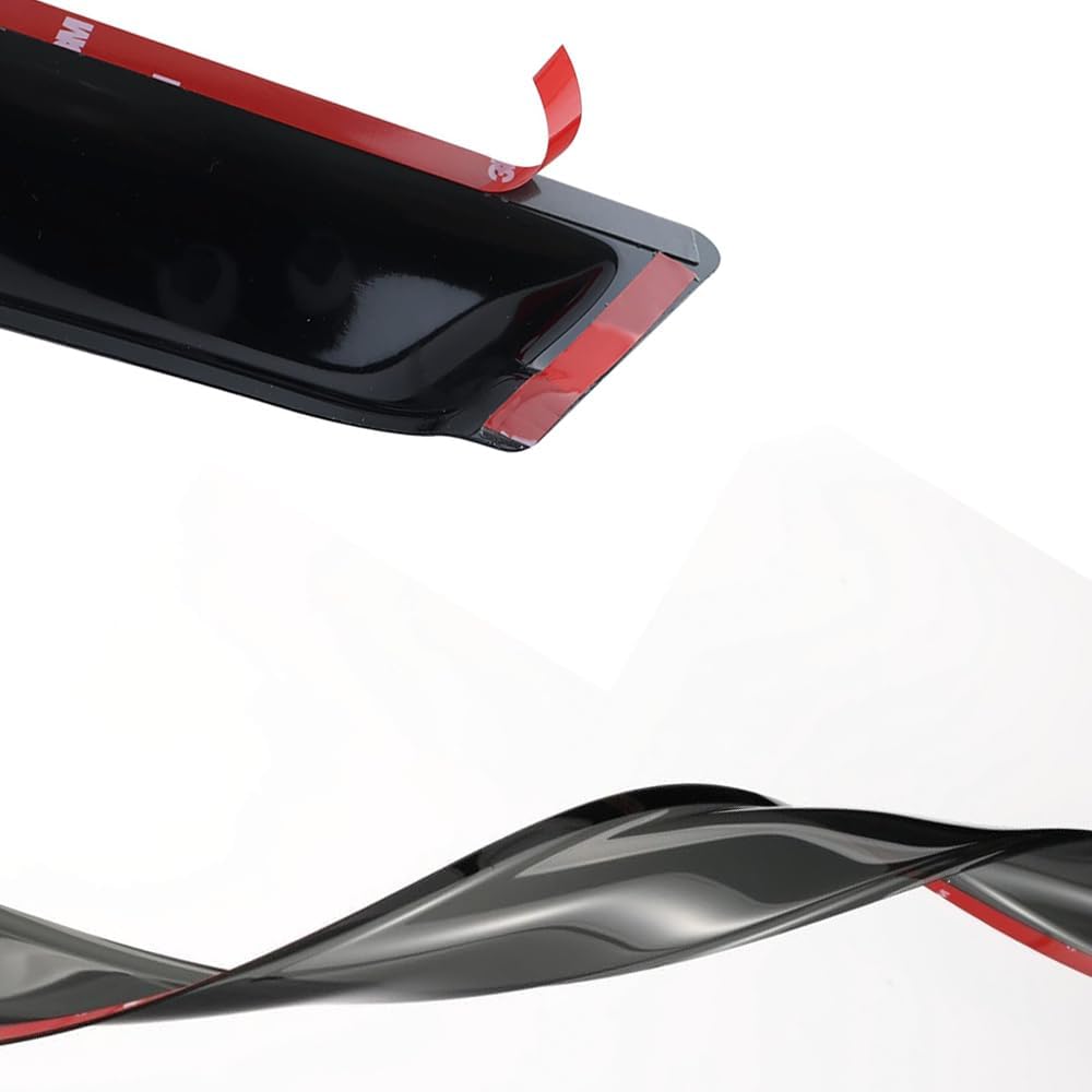 94719 Original Side Window Wind Deflector,4pc Outside Mount Style Nice Sun Rain Guards Set,Window Visor fit for 2000-2004 Nissan Xterra