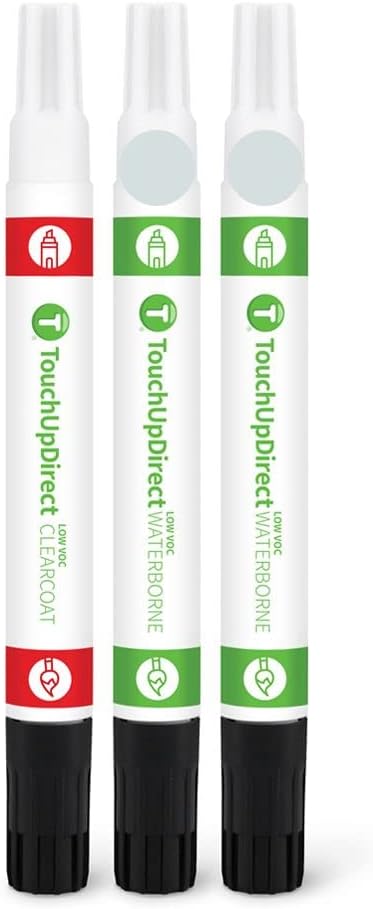 TouchUpDirect 089 Wind Chill Pearl Compatible with Toyota Exact Match Touch Up Paint Combo - Essential Kit