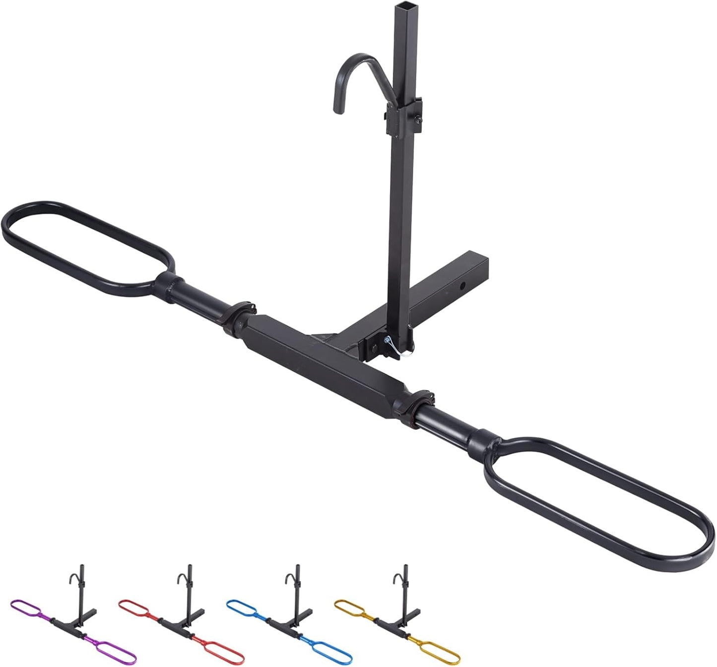 Trailer Hitch Bike Rack for Car 1 Bike, E Bike Carrier Hitch Mount, Fat-Tire Ebike Rack for Tow Hitch, Fits 2" Inch Receiver for SUV Truck Van (1 Bike - 120 Lbs Cap - Black)