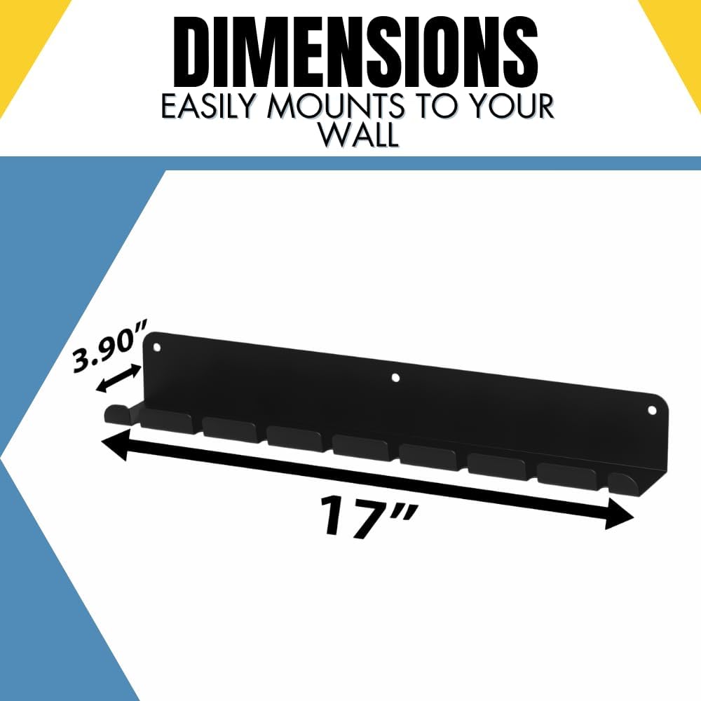 Koova Wall Mount Air Tool Holder - Made in USA - Includes Hardware for Efficient Garage & Tool Storage