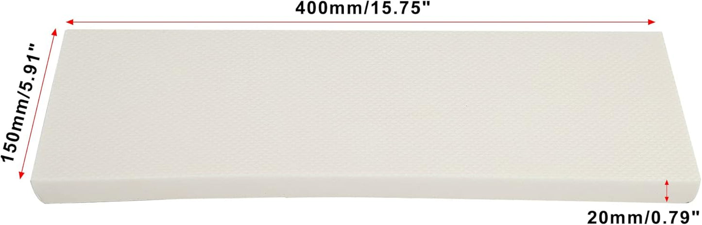 X AUTOHAUX 400x150x20mm 4pcs Car Garage Wall Guard Door Bumper Protector Anti Collision Water Resistance White