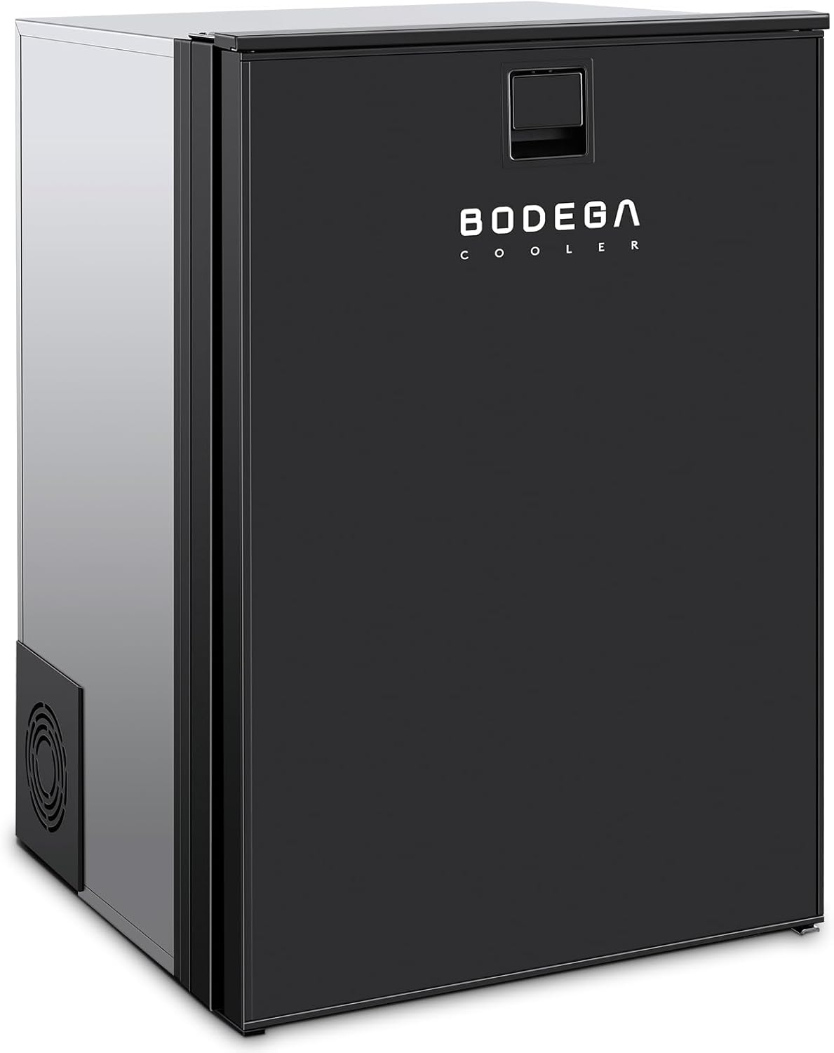 BODEGACOOLER 12 Volt Refrigerator, 116.2Quart RV Refrigerator with Freezer, Dual Modes RV Fridge with LED, (5℉-50℉) Travel Compressor Refrigerator 12/24V DC for Boat, Caravan, Truck, Camping (Black)