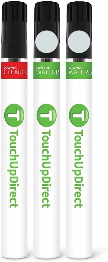 TouchUpDirect 089 Wind Chill Pearl Compatible with Toyota Exact Match Touch Up Paint Brush - Essential Kit