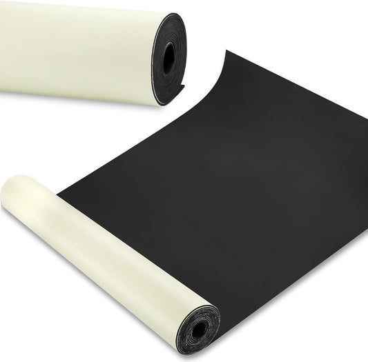 Vesici 1 Roll 23.5 x 200 Inch Work Bench Mat Self Adhesive Resistant PU Floor Runner Easy to Clean Workbench Mat Pad for Garage Workbench or Table Storage Tool Organization,Black