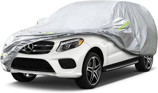 KouKou Oxford Waterproof SUV Car Cover Suitable for Mercedes Benz GLE Class from 2015 to 2025, Windproof All Weather Waterproof Outdoor Cover Sun Rain UV Dust Snow Protection.