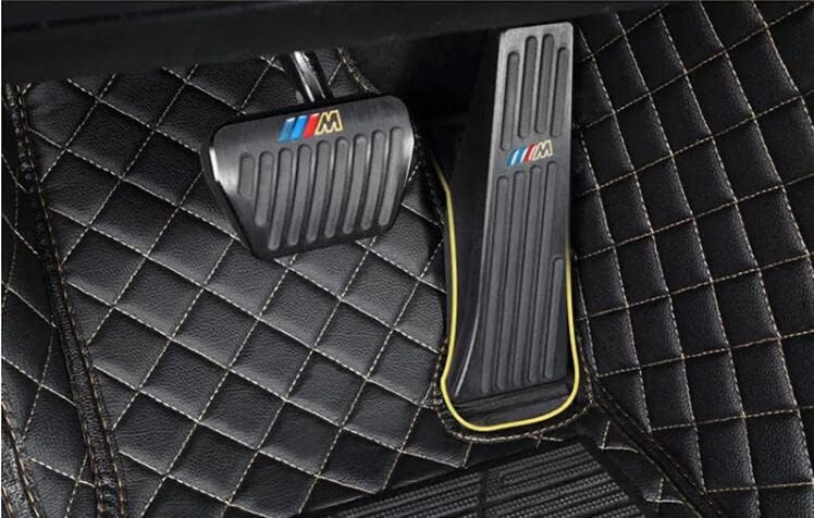 Custom All-Weather Protection Leather Car Floor Mats for Cars Sedan SUV Sports Car Waterproof Floor Mat (3D Black)