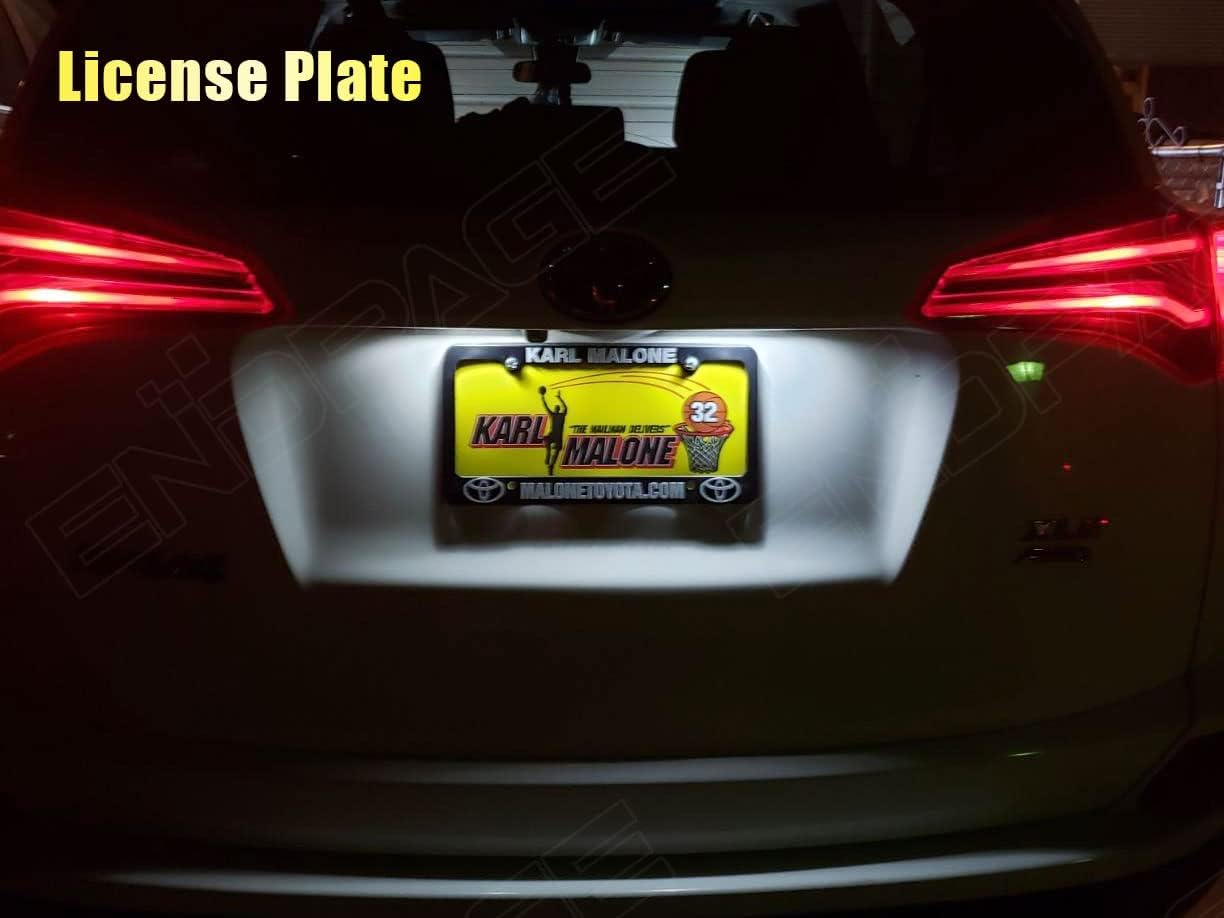 11-Pieces CRV HRV LED Interior Light Kit for Honda CR-V HR-V 2013 2014 2015 2016 2017 2018 2019 2020 2021 White 6000K Interior LED Lighting Package + License Plate Lights, Install Tool