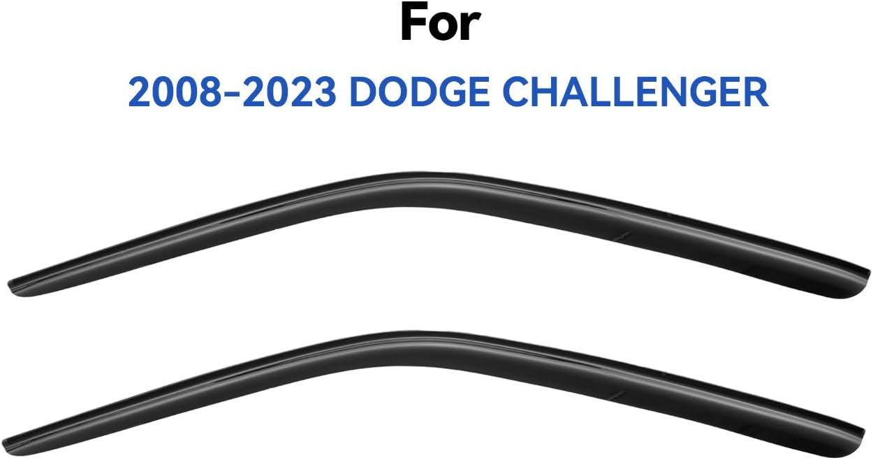 Window Visors Rain Guards for 2008-2023 Dodge Challenger, Out-Channel Window Vent Wind Deflectors Visors Shades for 08-23 Challenger