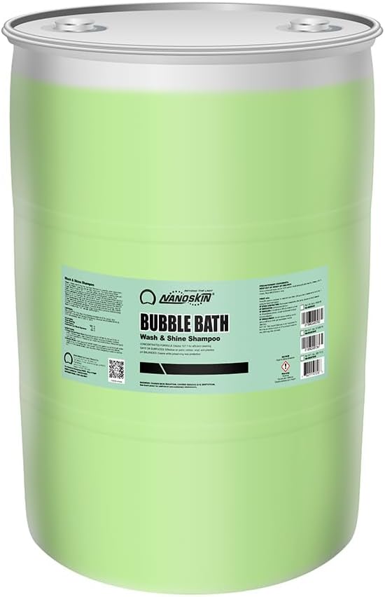 Nanoskin BUBBLE BATH Foaming Car Wash Shampoo 30 Gallons - Works with Foam Cannon, Gun, Bucket Washes, Car Soap for Pressure Washer | For Car, Truck, Motorcycle, RV & More, Green,3840 Fl Oz(Pack of 1)