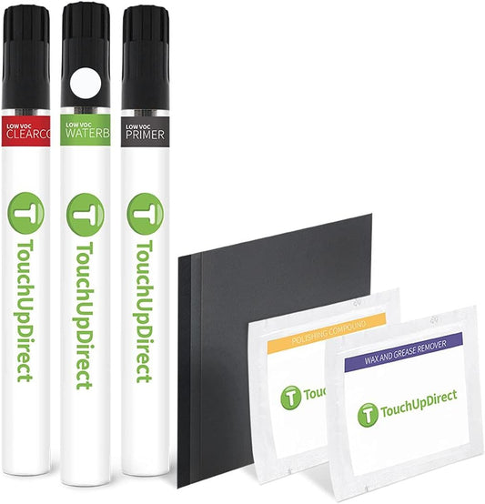 TouchUpDirect 056 White/Natural White Compatible with Toyota Exact Match Touch Up Paint Brush - Platinum Kit