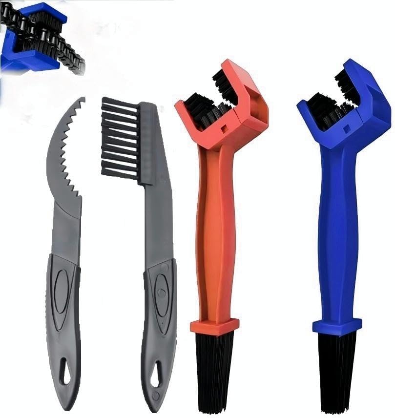Bicycle Chain Cleaning Tool Brush Motorcycle Chain Brush，MotorcycleBicycle Chain Cleaner and Gear Cleaning Tool - Bike Maintenance Cleaning Brush for Chain and Gear Kit