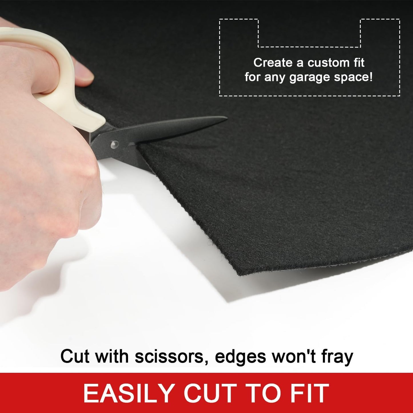 Golener Oil Spill Mat - Garage Floor Mat, Absorbent Oil Pad, Premium Maintenance Mat, Waterproof, Contain Liquid, Protect Garage Surface from Spill & Stain, Reusable, Washable, Durable, Black, 36”x59”