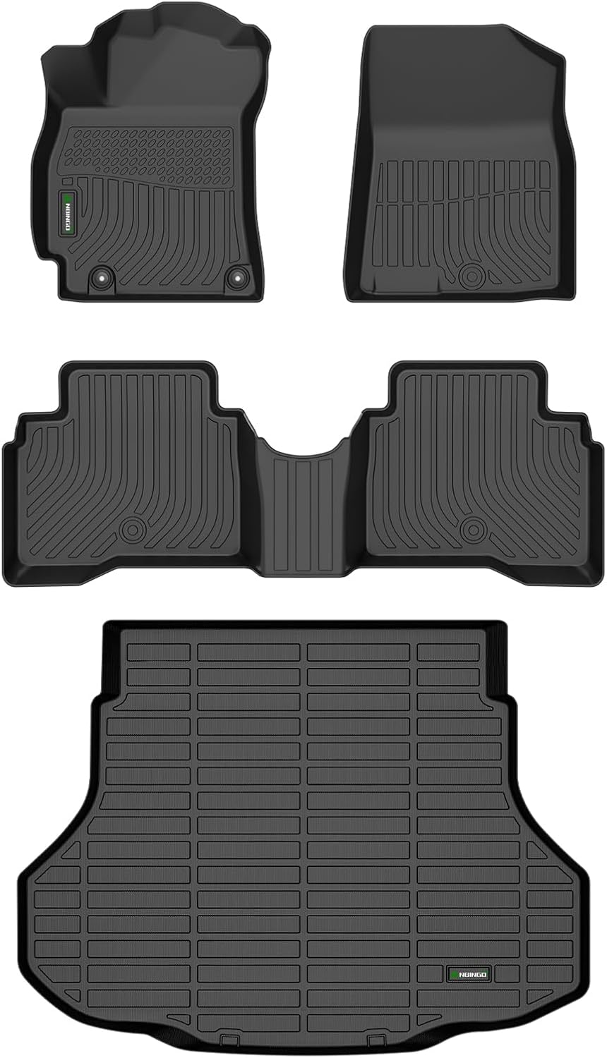 ANBINGO®Floor Mats Fit for Hyundai Elantra Hybrid 2021-2025&Cargo Liners All Weather Mats for Hyundai Elantra Hybrid TPE Car Mat Rugs for Elantra Hybrid Rubber Trunk Carpet for Elantra Hybrid