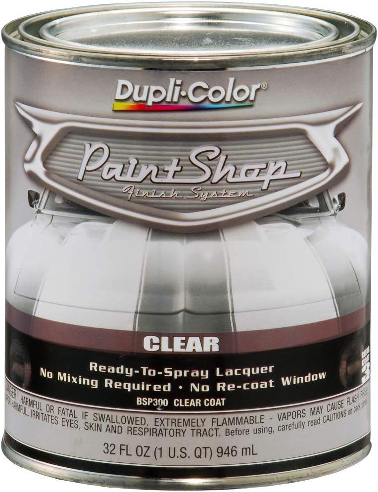 Dupli-Color (BSP300-2 PK 'Paint Shop' Gloss Clear Finish System Top Coat - 1 Quart, (Case of 2)