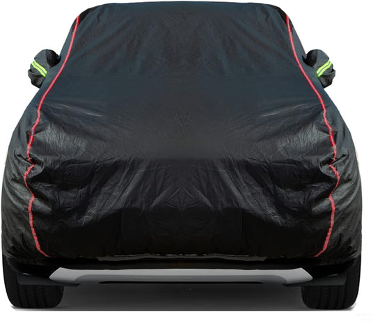 Breathable New Material, Waterproof Car Cover, Locks and Zipper Doors, Sunscreen Waterproof UV Prevention Snowproof Wind and Windproof,Suitable for Indoor Outdoor,for SUV (201" to 211") B13
