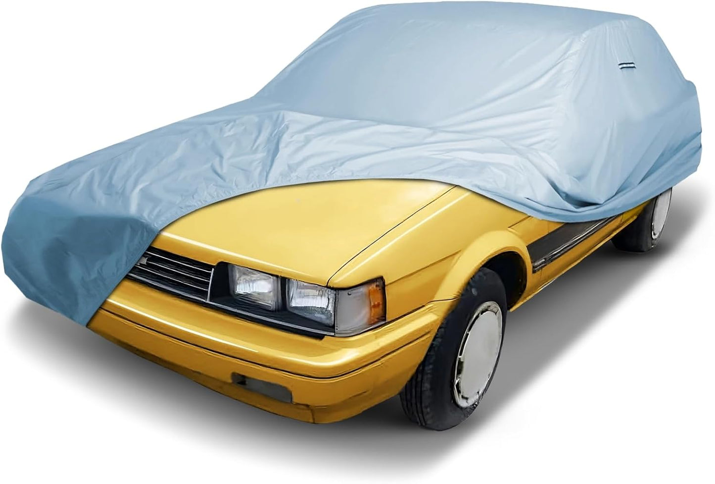 iCarCover Premium Car Cover for 1985-1988 Chevy Nova 5-Door Hatchback Heavy Duty Waterproof All-Weather Automobiles Custom Fit Indoor Outdoor UV Snow Protection Covers with Straps and Bag