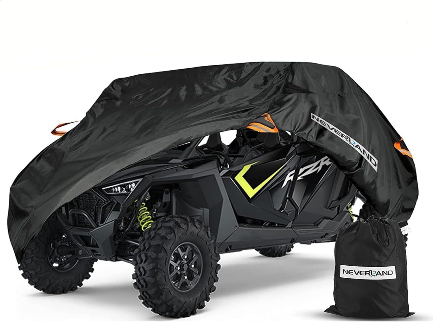 NEVERLAND UTV Cover 4-6 Passenger - All-Weather Protection Side by Side Cover, Compatible with Polaris RZR General Honda Suzuki Yamaha SxS Arctic Cat John Deere Kymco Bobcat Argo Can Am Maverick X3