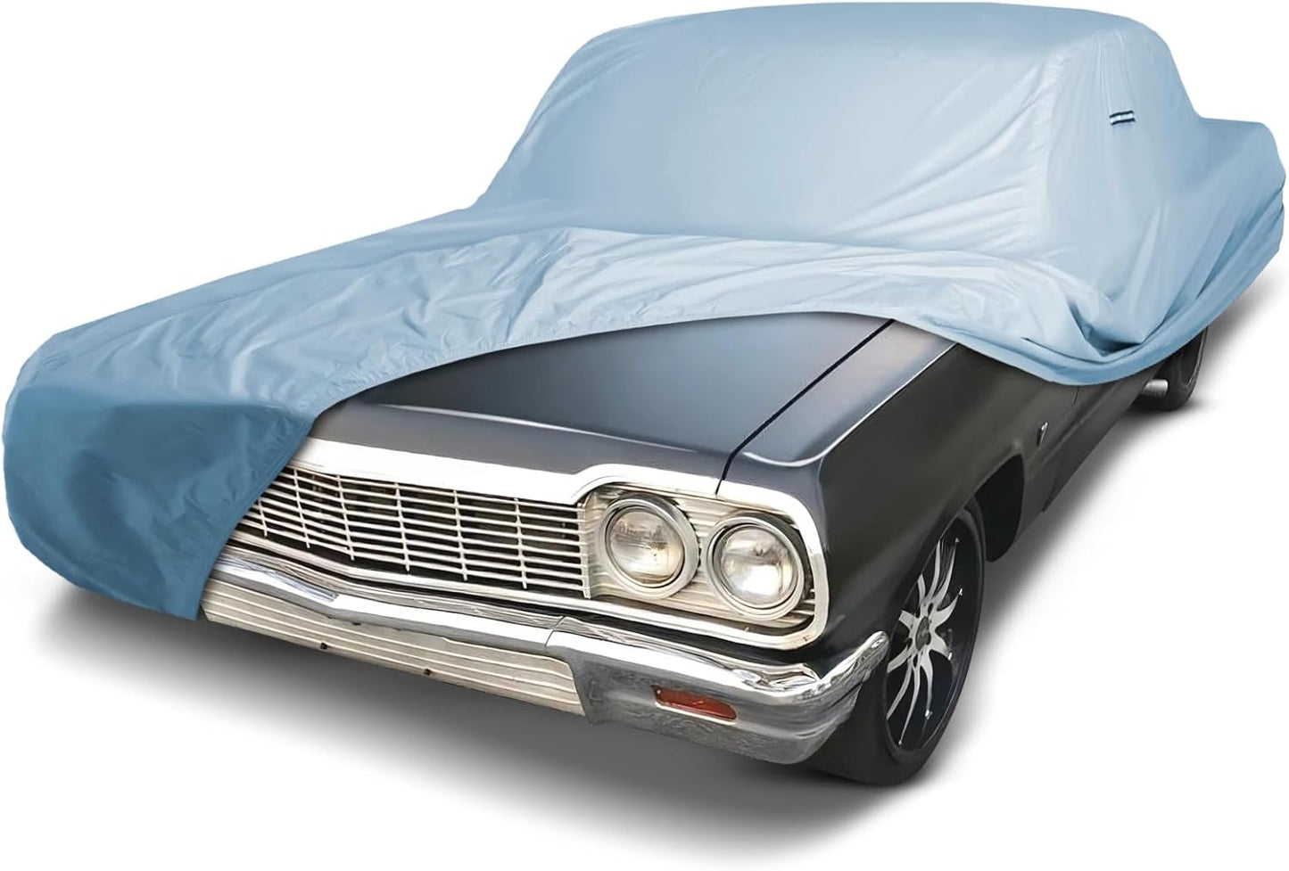 iCarCover Premium Car Cover for 1958-1971 Chevy Bel Air Heavy Duty Waterproof All-Weather Automobiles Custom Fit Indoor Outdoor UV Snow Protection Covers with Straps and Bag