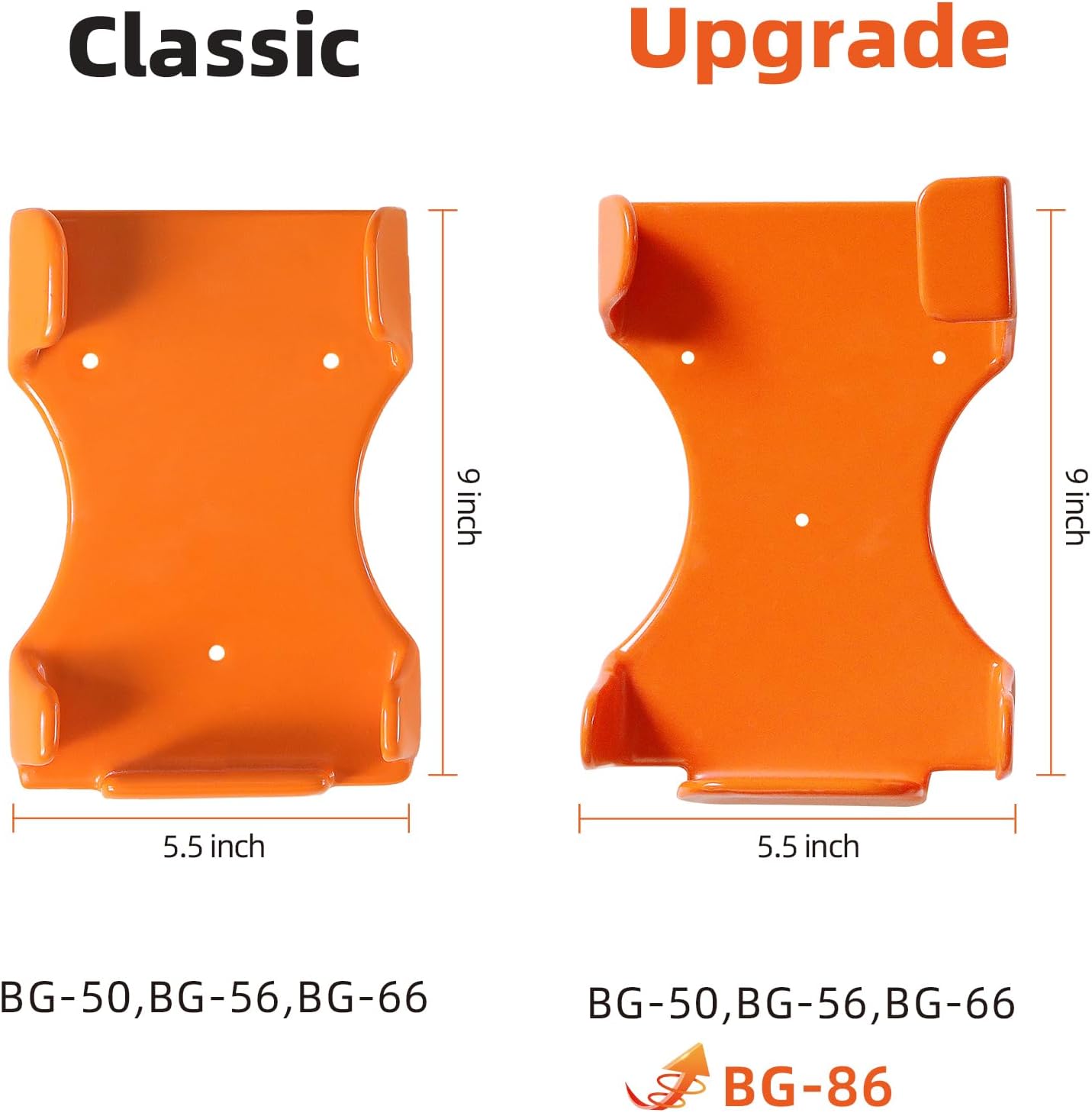 Leaf Blower Hanger, 1 Pack Upgrade Handheld Blower Rack for Garage Wall, Leaf Blower Holder for Stihl BG-56, BG-66, BG-86, SH-56, SH86