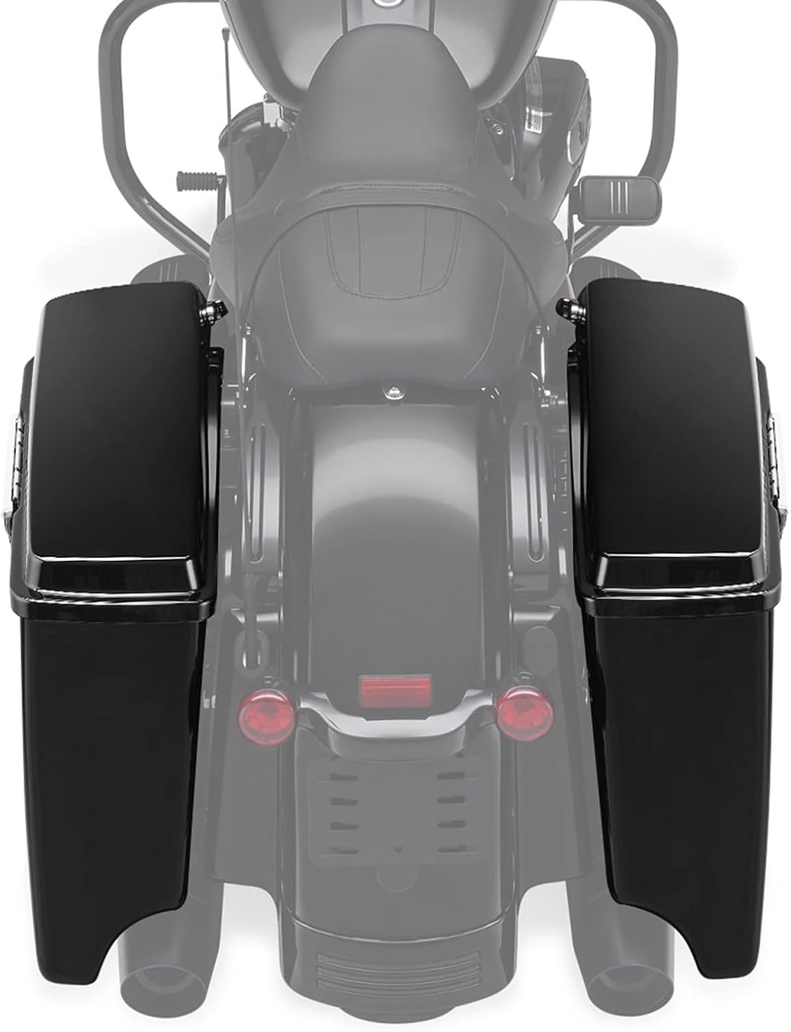 XFMT Motorcycle Stretched Saddlebags 5" Extended Hard Saddle Bags For Harley Touring Road King Street Glide Road Glide Electra Glide Ultra Classic 1993-2013