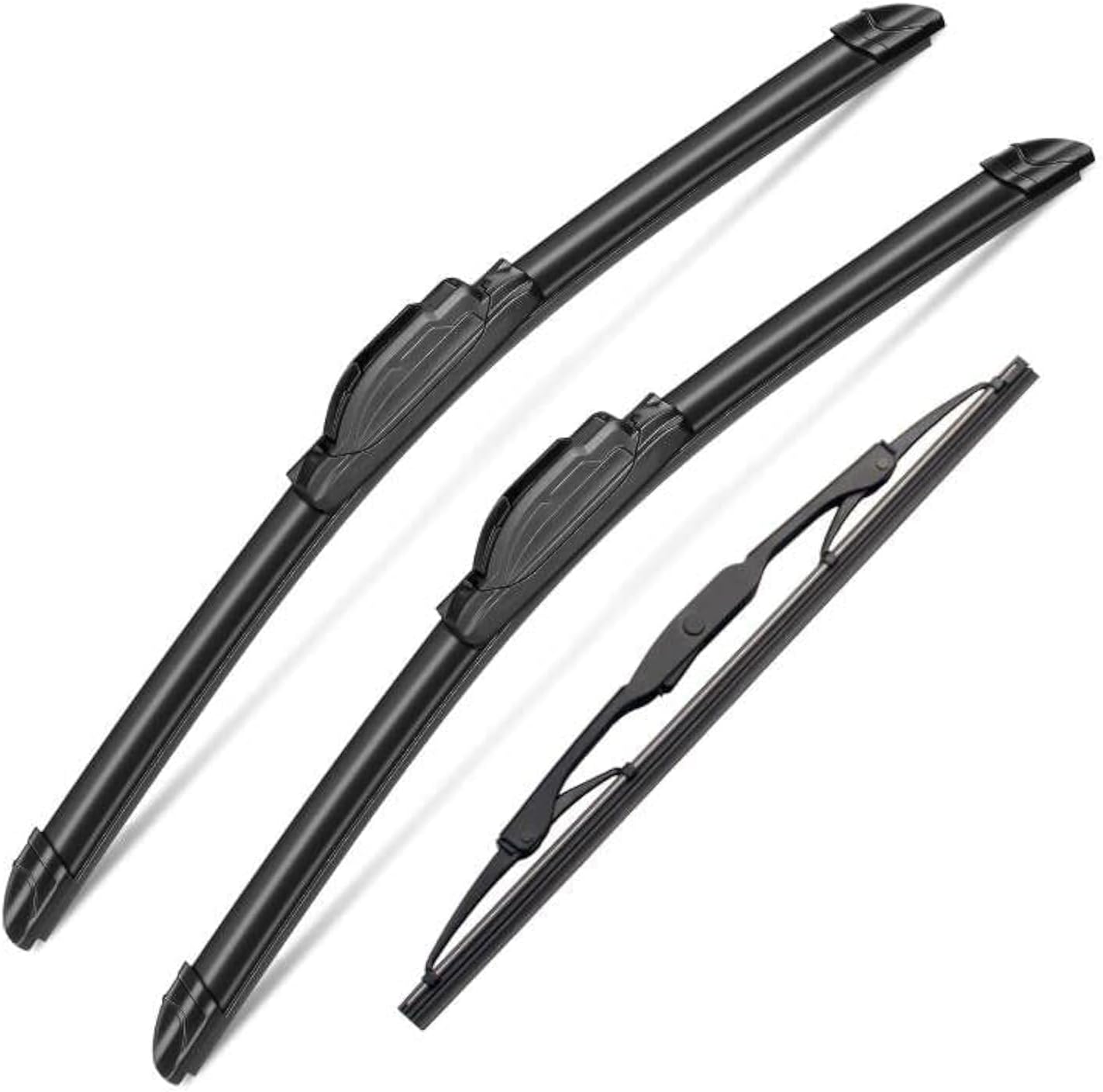 3 Wipers Set for Ford Escape Mercury Mariner 2005-2007, Windshield Wiper Blades Original Equipment Replacement Front and Rear- 20"/18"/10T" (Pack of 3) J- HOOK