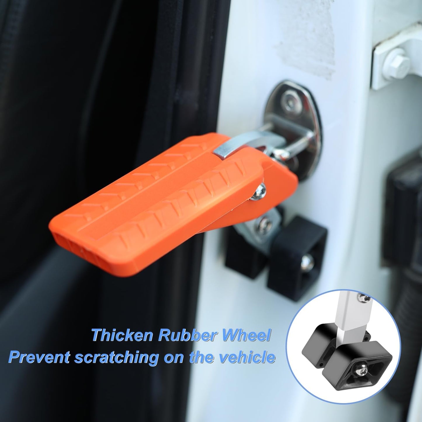 COWVIE Foldable Car Door Step Stand Pedal - Access to Vehicle's Roof Stand Pedal for Most SUV Truck Jeep, Max Load 400 Lbs