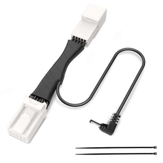 Radar Detector Power Adapter DC3.5 Plug (10P Type C) Compatible with Dodge RAM,Charger,Challenger,Grand Cherokee,Chrysler,with Auto-dimming Rearview Mirror,Radar Detector Adapter Cable,Clean Install