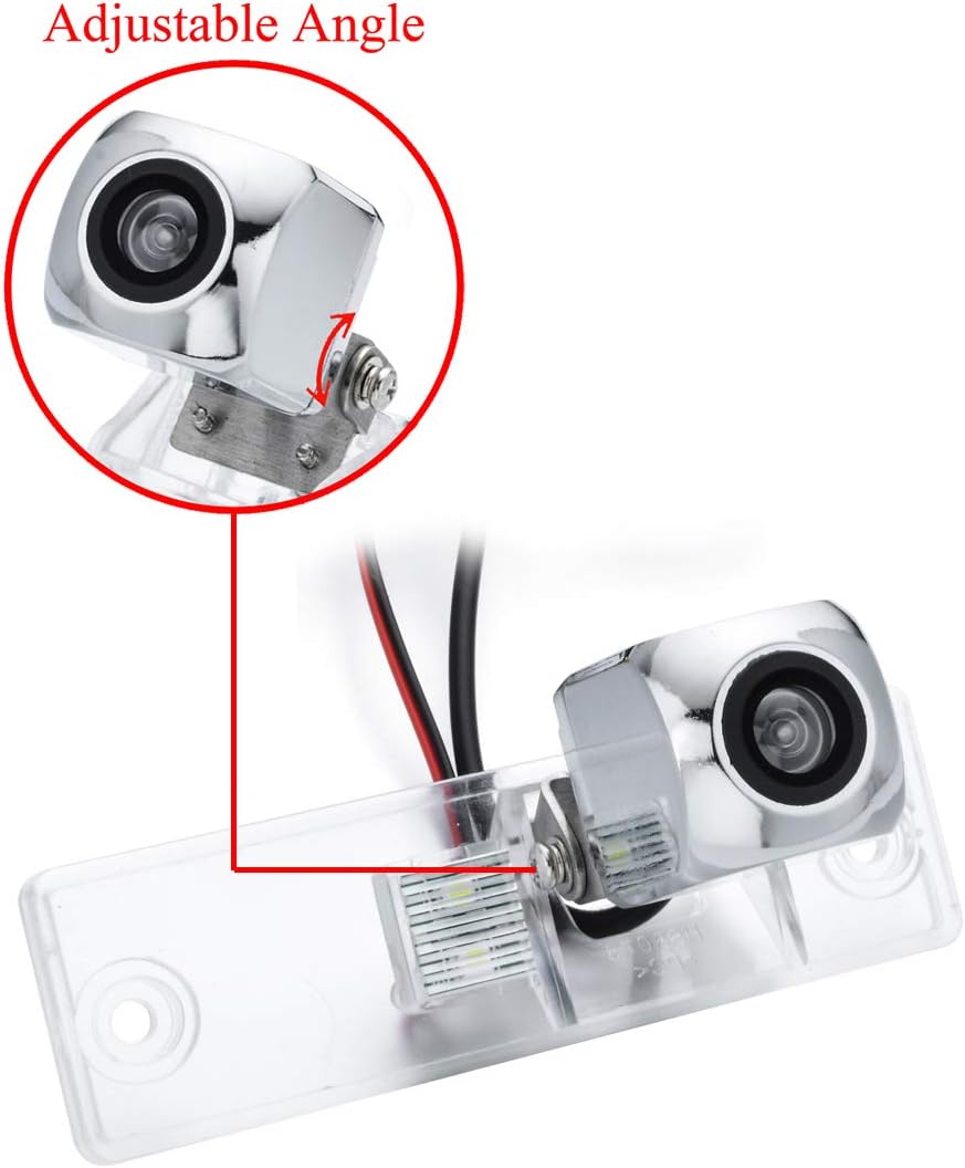 Chrome Starlight Car Rear View Camera for Toyota 4Runner/Hilux Surf/Toyota Fortuner SW4 / Toyota Innova & Waterproof and Shockproof Reversing Backup Camera (Chrome Starlight Adjustable Angle)