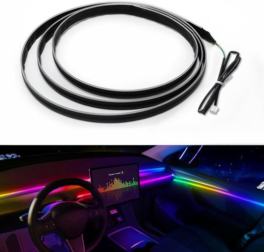 Dreamcolor Acrylic Interior Car LED Strip Light 43-inch, which fit for dreamcolor Main Controller Module and Sub-Controller Module kit (not Including) of The LED LAMP APP