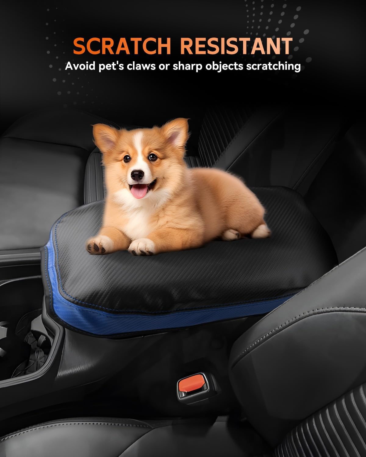 CDEFG for Toyota RAV4 2019-2025 Center Console Cover Armrest Box Cover for RAV4 (LE, XLE, XLE Premium, Limited) 2020 2021 2022 2023 2024 2025 Accessories Arm Rest Protector