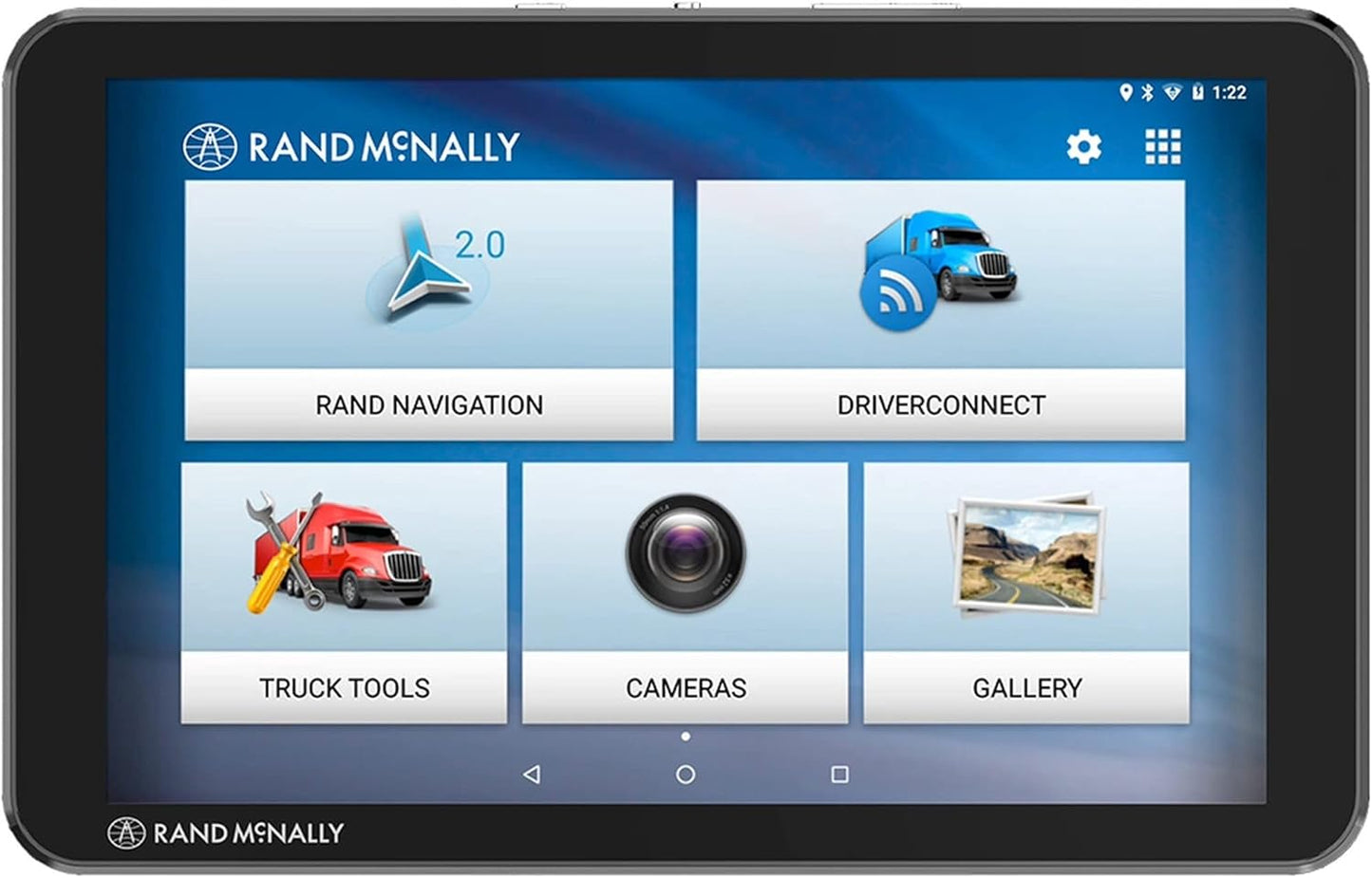 Rand McNally TND Tablet 85 8-inch GPS Truck Navigator with Built-in Dash Cam, Easy-to-Read Display and Custom Truck Routing (Renewed)