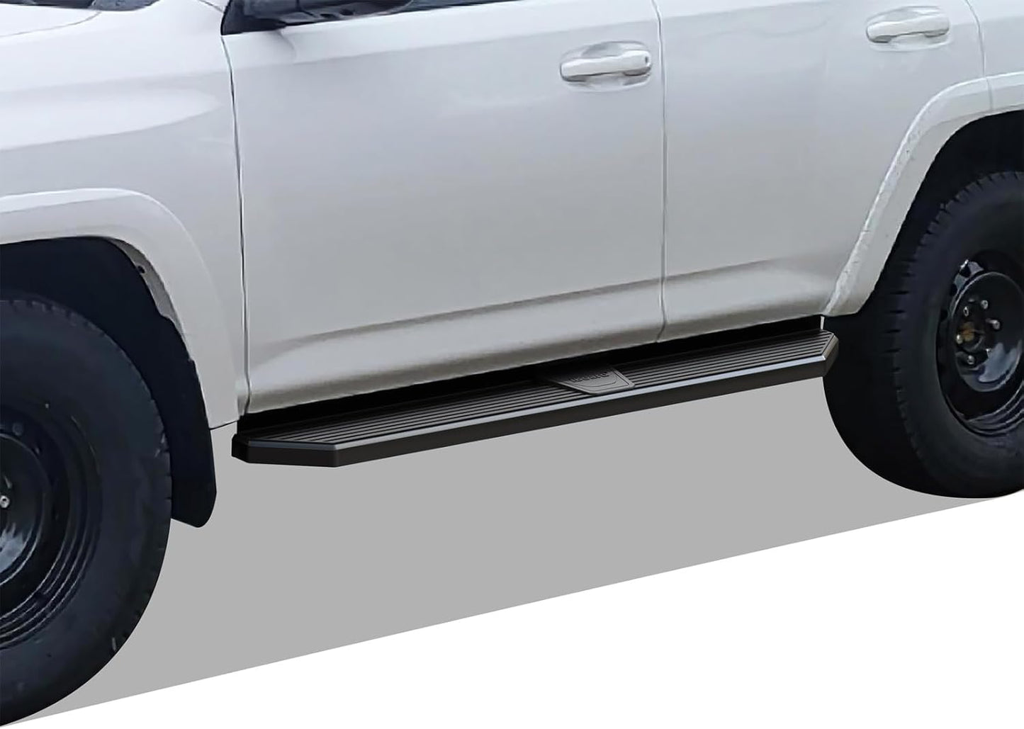 APS 6-inch (Black Stainless Steel Powder Coated Flat Style) Running Boards Side Bars Side Steps Compatible with Toyota 4Runner 2010-2016 Trail & 17-24 TRD Off-Road & 2014-2024 SR5