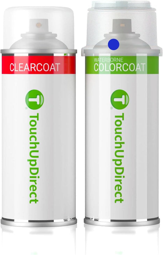 TouchUpDirect 8W7 Blue Crush/Dark Blue Metallic for Toyota Exact Match Touch Up Paint Aerosol - Essential Package