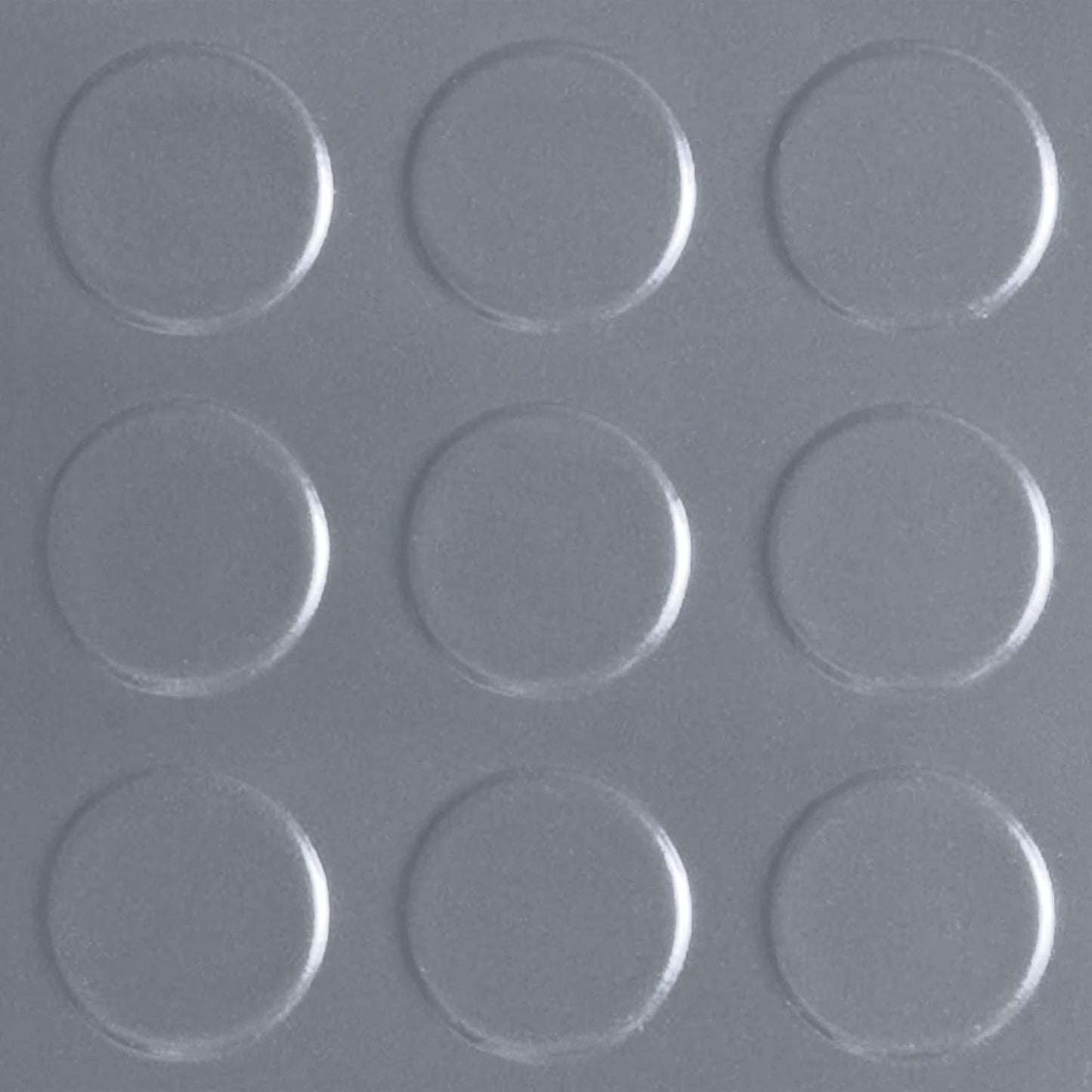 G-Floor Seamless Sheet Vinyl Shed Flooring Cover with Bonded Fibrous Backing - Coin Pattern (8' x 10', Slate Grey)