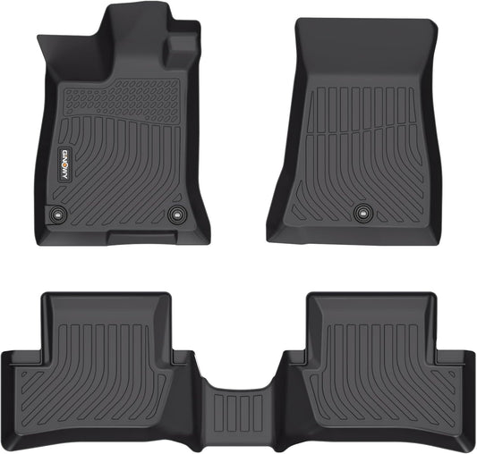 GINOWY-Floor Mats for Acura TLX 2021-2024 2025 All Weather Car Floor Mats TLX 2024 Waterproof Easy to Clean TLX Floor Liners Accessories Black