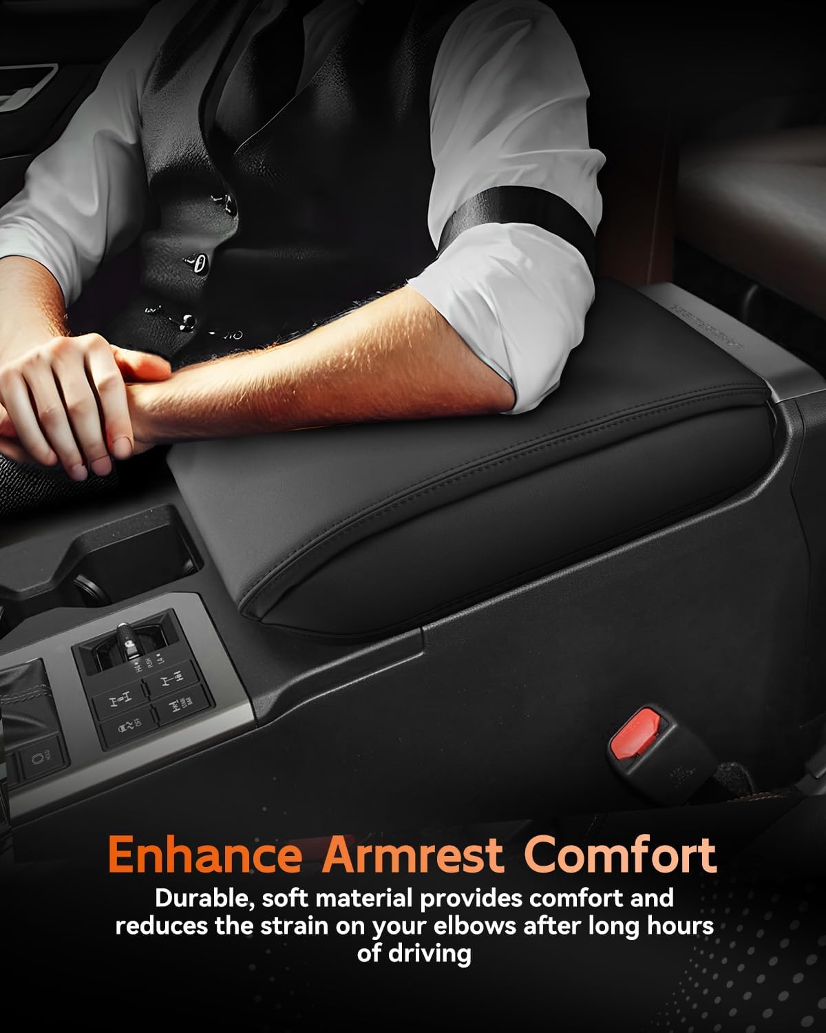 CDEFG for 2024 2025 Toyota Land Cruiser 250 Center Console Cover Armrest Box Cover for Land Cruiser (1958, Land Cruiser) 2024 2025 Accessories Arm Rest Protector