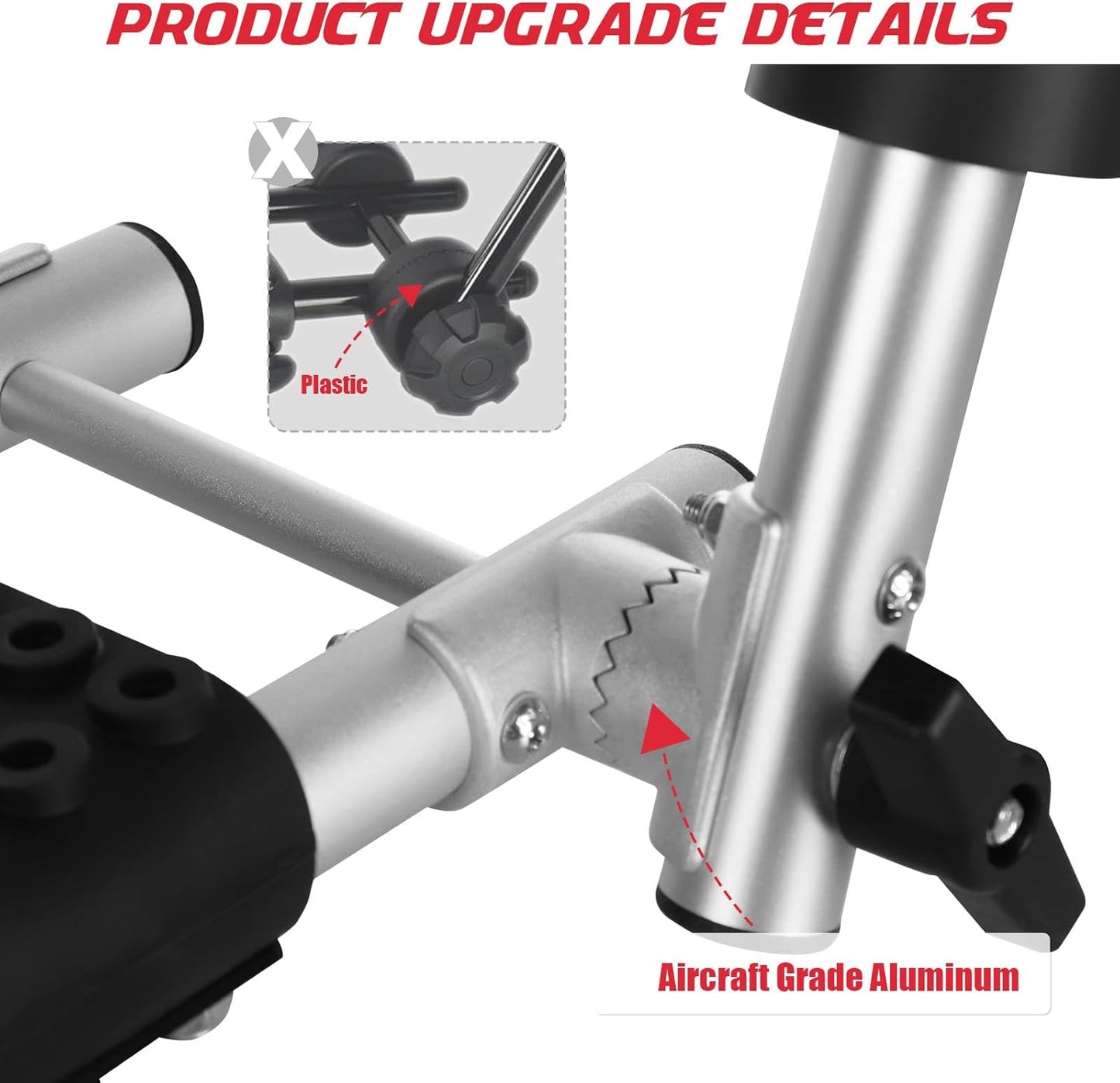 FORWODE Kayak Roof Rack, 2 in 1 Aluminum 1 Pair J-Bar Roof Rack, Folding Adjustable Rack, Weight 80 LBS Heavy Duty Kayak Roof Carrier 1 Kayak, Canoe, SUV, Surfboard on SUV, Car and Truck Crossbar