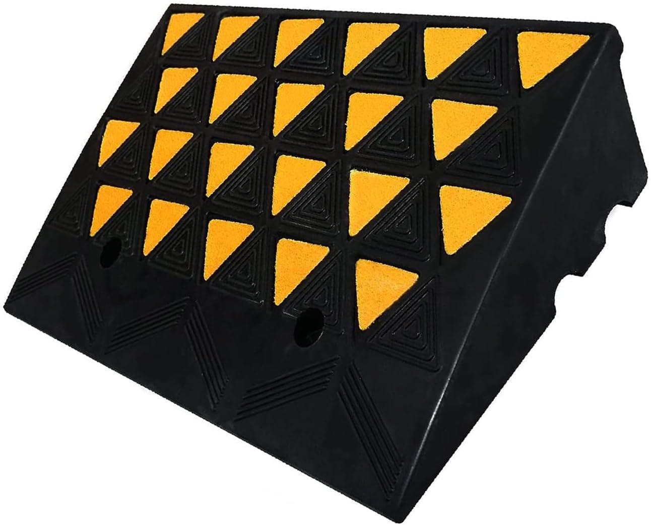 BESEA Rubber Curb Ramp 6" inch High 23.6" Length (Heavy Duty Ramp, 1PCS), for Driveway Curb Ramp Car Motorcycle Loading Dock Truck Pickup Truck Threshold Ramp(6 inch Height, Capacity 60000lbs)-1pack