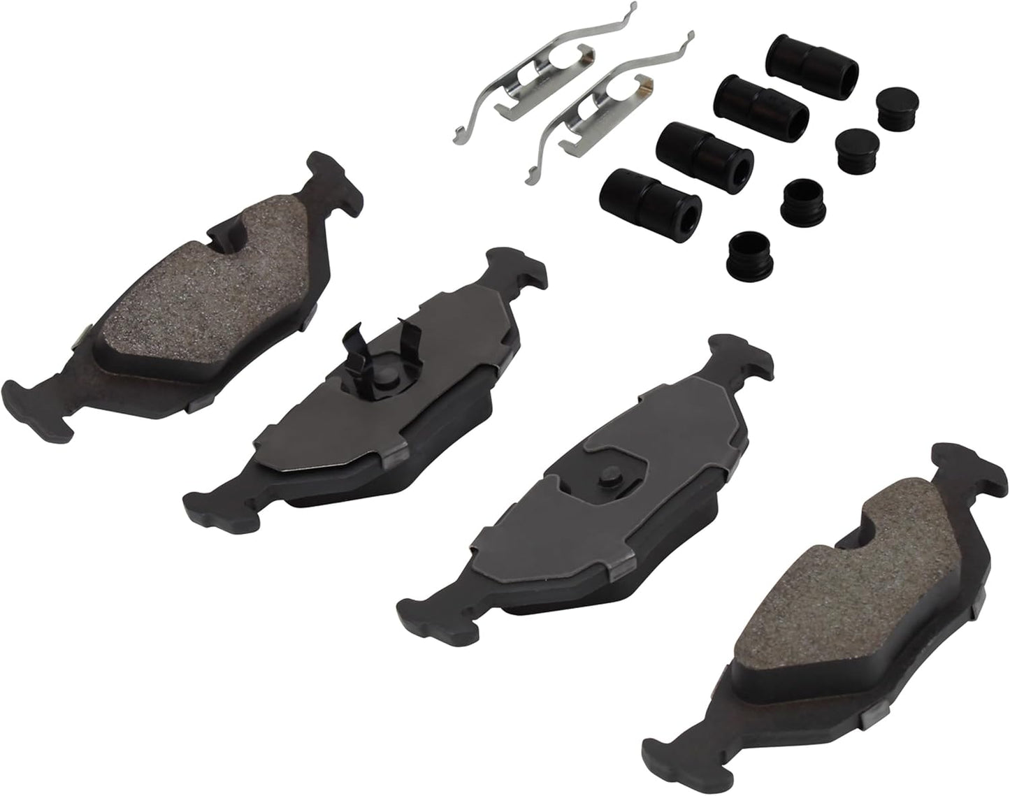 Premium Semi-Metallic Rear Brake Pads (1001-0279M) Compatible with 1981-1991 BMW (318i/318is/325i/325is/325iX/524td/528e/533i/535i/535is/633CSi/635CSi/733i/735i/L6/L7/M5/M6 & More)