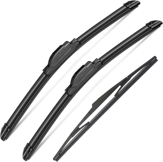 3Pcs Jeep cherokee Windshield Wipers for 2014 2015 2016 2017 2018 2019 2020 2021 2022, Original Equipment Automotive Replacement Windshield Wiper Blades- 26"/18"/14" (Pack of 3) J- HOOK