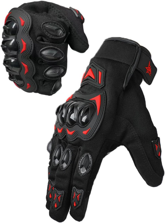 Motorcycle Gloves,Touchscreen Motorbike Gloves with Hard Knuckle Tactical Gloves Riding Gloves Anti-Slip Airsoft Gloves