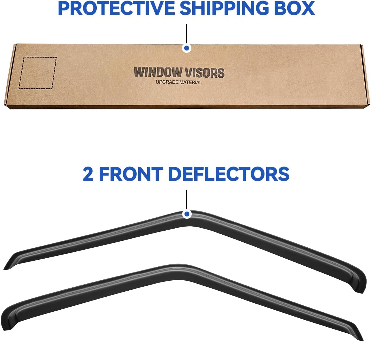 Window Visors Rain Guards for 1994-2004 Chevrolet S10/GMC Sonoma, Out-Channel Window Vent Wind Deflectors Visors Shades for 1995-2005 S10 Blazer/S15 Jimmy, 1996-2000 Isuzu Hombre, 2PCS