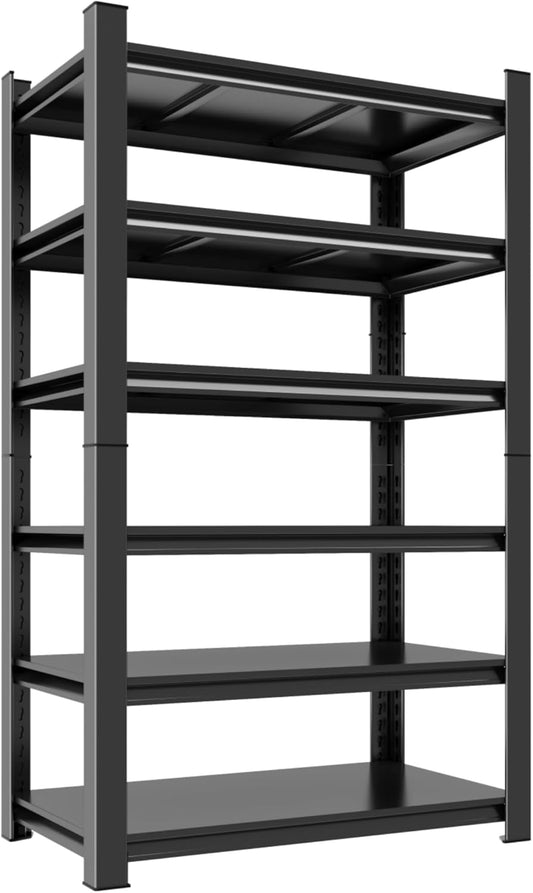 Metal Garage Shelving Unit, Heavy Duty 6-Tier Adjustable Storage Rack, Steel Shelving,2000 lbs Capacity, Industrial Shelves for Heavy Tools and Equipment (6-Tier 78" H x 36" W x 16" D)